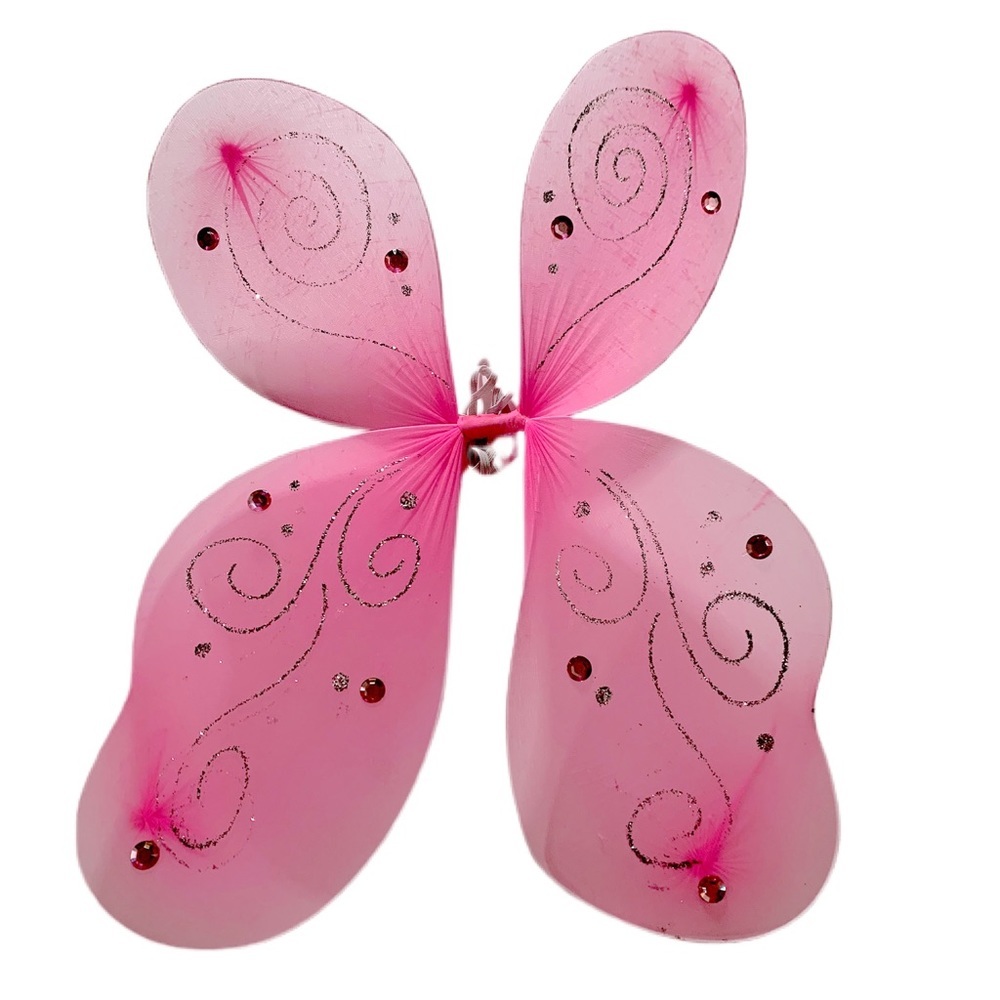 PINK TUTU & BUTTERFLY WINGS 3pc - Picture 3 of 8